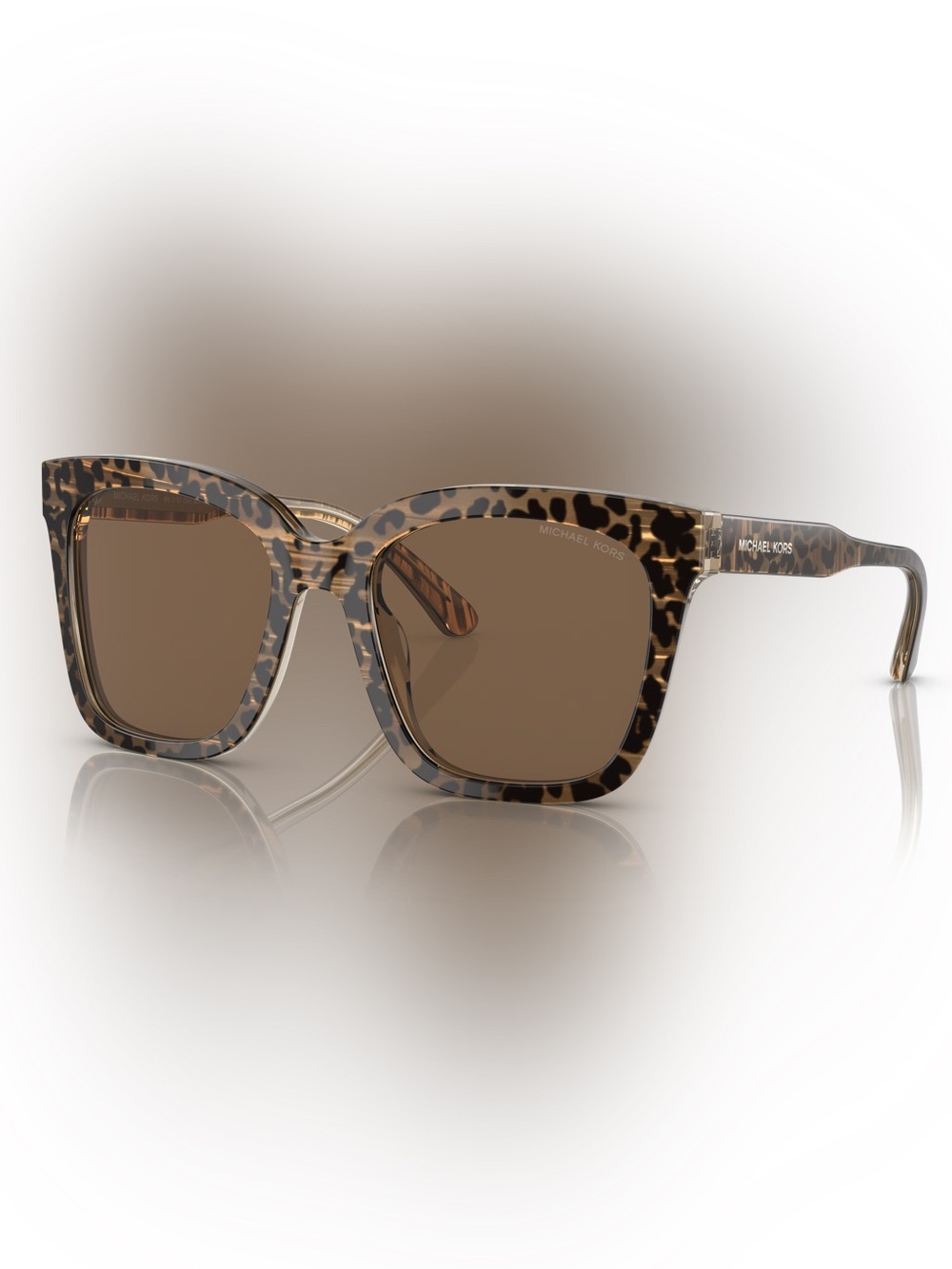 Michael Kors Women's Tortoise Pattern Sunglasses with Brown Lenses